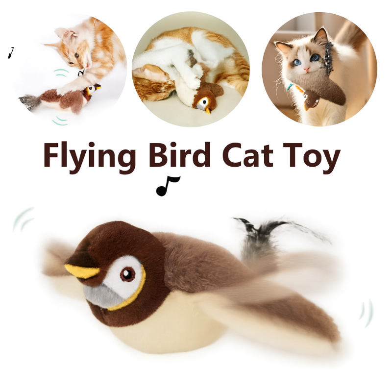 Pájaro de Juguete Interactivo Para Mascotas